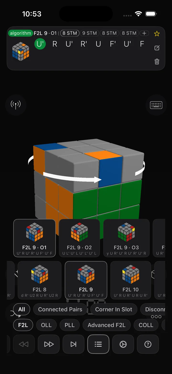 CubeZX iPhone algorithms library screenshot.